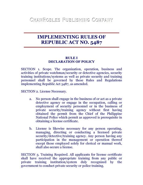Republic Act No. 5487 : REPUBLIC ACTS .